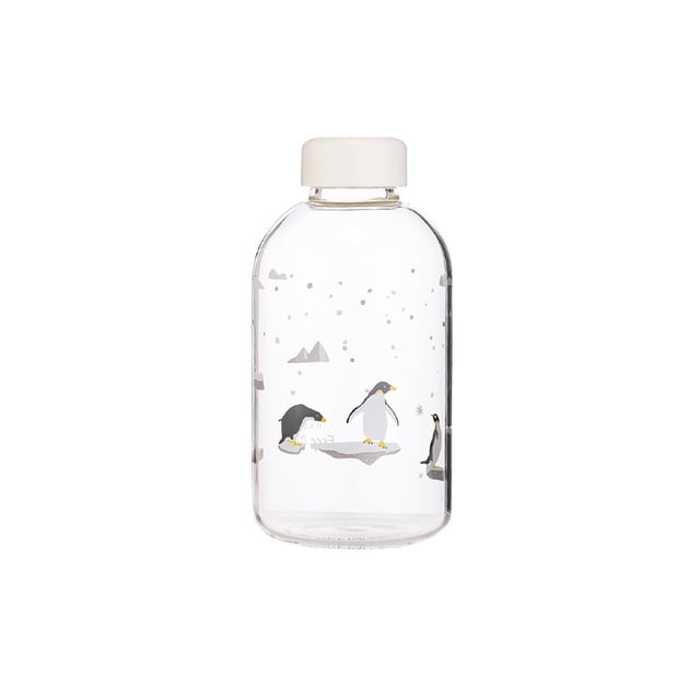 Yuarrent Botella de agua con funda transparente de 600ML, taza grande a prueba de fugas, tetera de viaje, botella de bebida de dibujos animados, viaje de Cocina y Comedor Tipo3 Yuarrent HA070649-03