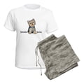 thumbnail image 5 of CafePress - Yorkshire Terrier Cutie Women's Light Pajamas - Women's Short Sleeve Print T-Shirt and Pants Light Cotton Pajama Set, 5 of 7