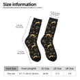 thumbnail image 4 of Goofa Christmas Gold Deers1 Printed Men's Crew Socks, Soft Durable Breathable Moisture-Wicking with Odor Control Cotton socks, 4 of 9