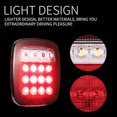 thumbnail image 4 of 2Pcs Tail Lights 16L-EDs Brake Reverse Turn Signal Lamp for RV V-ans Truck Trailer J-eep SUV, 4 of 7
