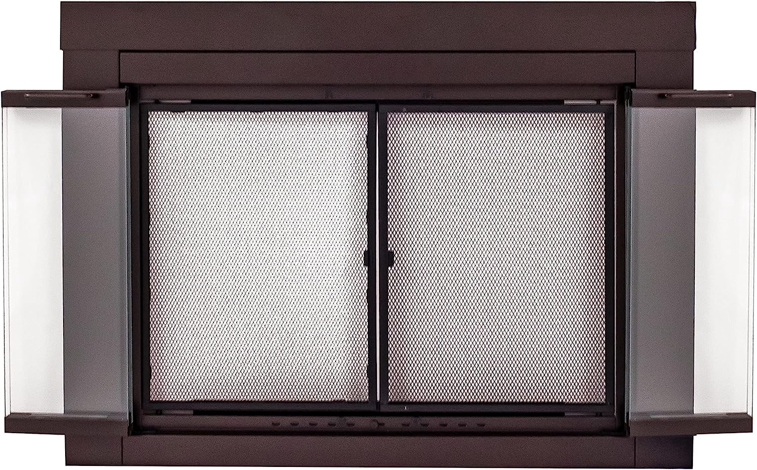 Pleasant Hearth Ascot Collection Fireplace Glass Door, Oil Rubbed Bronze, Small