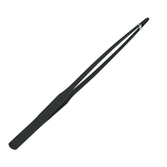 Stainless Steel Aquarium Tweezers - Extra Long Straight Tweezer with Anti-Rust Coating, Fish Tank Cleaning Tool for Aquatic Plants, Reptile Feeding, and Tank Maintenance