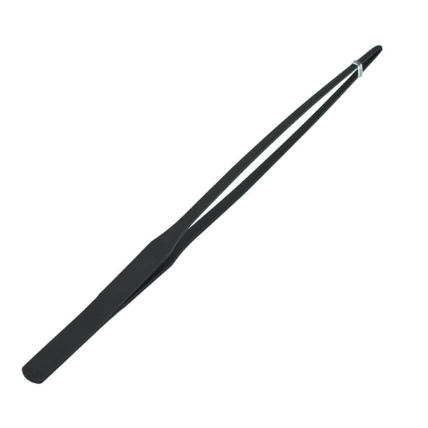 Pinzas de acero inoxidable para acuarios - Punta curva, agarre estriado, para paisajismo acuático(25cm)