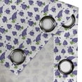 thumbnail image 5 of Ambesonne Grape Grommet Curtain, Fruit Yummy Design, 50" x 63", Purple Green, 5 of 6