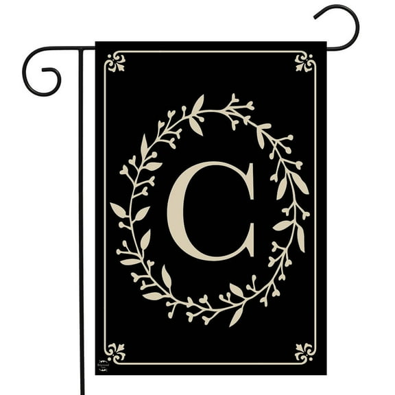 Briarwood Lane Classic Monogram Letter C Garden Flag