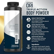 Certain Dri Body Powder, Maximum Sweat Absorption & Odor Control, 8oz
