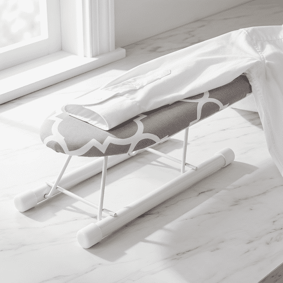 Small Ironing Board for Clothes, Foldable Space-saving Mini Ironing Board – Handheld for Sleeves & Child’s Garments