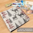 thumbnail image 4 of FORMRS 3 Ring Photo Album 4"x6" Self Adhesive Large Capacity PU Leather Cover, Beige Deer, 4 of 8