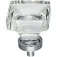 thumbnail image 5 of Jeffrey Alexander G140l Harlow 1-3/8" Glam Square Glass Cabinet Knob / Drawer Knob - Grey, 5 of 6
