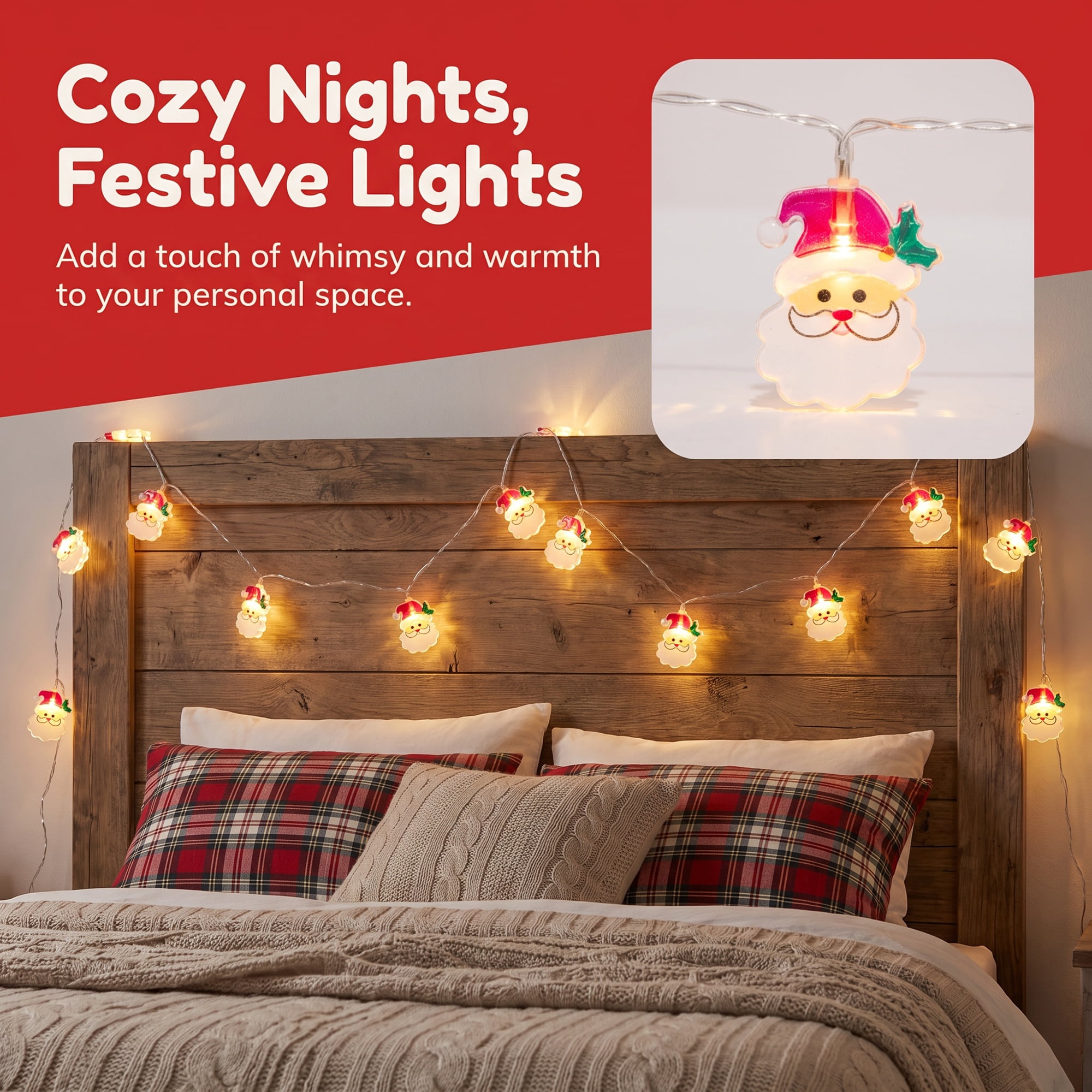 Unique Bargains Fairy Lights for Decor and Festive 9.8 ft Christmas Battery Operated