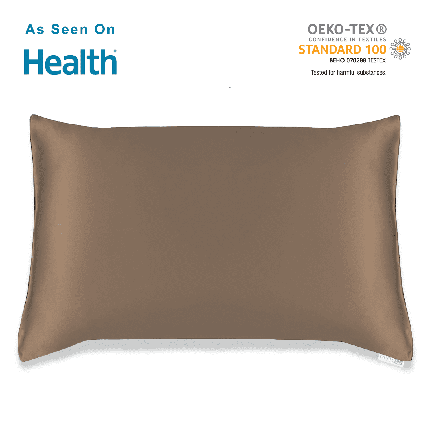 MYK 100 Pure Natural Mulberry Silk Pillowcase, 19 Momme Both Side for