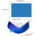 thumbnail image 4 of Hamaca de camping con mosquitera de nailon, doble, impermeable, ligera, portátil para senderismo, pesca, 4 of 5