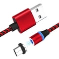 thumbnail image 2 of Injueey Cable Micro USB tipo C para para Android 1M de carga rápida Cable USB Cable de teléfono móvil Teléfono y Comunicación Rojo, 2 of 6