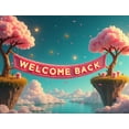 thumbnail image 4 of 3D Style Welcome Back Banner Party Background Decorations for Reunion Events Celebration Photo Shoots Festival Openings, 4 of 4