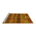 thumbnail image 2 of Ahgly Company Machine Washable Indoor Rectangle Abstract Yellow Modern Area Rugs, 7' x 10', 2 of 4