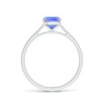 thumbnail image 2 of Angara Natural 1.6 Ct. Tanzanite Fashion Ring in 14K White Gold for Women (Ring Size: 10.5), 2 of 9