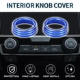 thumbnail image 2 of AC Climate Heater Knob Cover Interior Trim for Honda Civic 10th Gen 16-20 Aluminum Alloy Blue 2 Pcs, 2 of 6