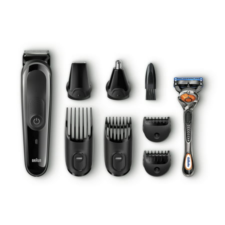 Braun Multi Grooming Kit MGK3060 Black/Grey - 8-in-1 Precision Trimmer for Beard and Hair