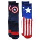 thumbnail image 2 of Calcetines Marvel Captain America Athletic Crew para hombre de 6 a 12 años, 2 of 2
