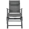 thumbnail image 6 of Patiojoy Patio Chaise Lounge Chair Outdoor Reclining Chair w/Neck Pillow & Wheels Gray, 6 of 6