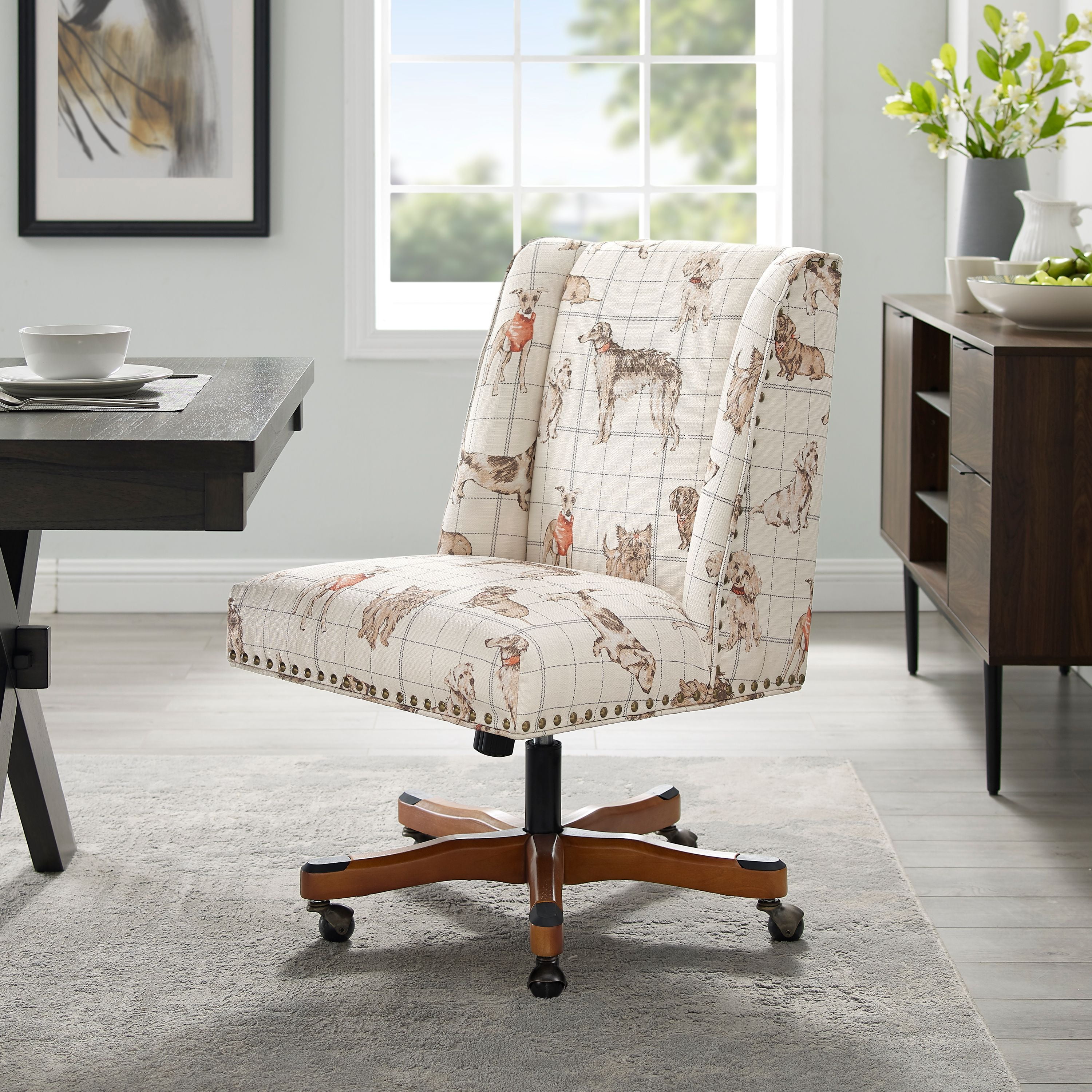upholstered office chair        <h3 class=