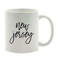 thumbnail image 1 of Koyal Wholesale Black Calligraphy New Jersey US State Ceramic Coffee Mug, 1 of 1