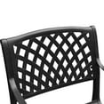 thumbnail image 7 of Outdoor Aluminum 5pc Round Black Patio Dining Set with Four Chairs, 7 of 7
