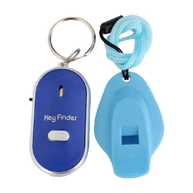 Whistle Key Finder Flashing Beeping Sound Control Alarm Anti-Lost Key Locator Finder Tracker With Key Ring Mini Keychain ,Timely Reminder