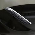thumbnail image 3 of 2Pcs Carbon Fiber Car Inner Door Handle Trim Pull Grab Panel Handle, 3 of 5