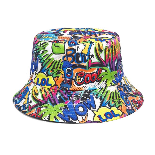 Retro neutro nostálgico 80 90 cinta patrón sombrero de pescador sombrero de protección solar al aire libre