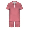 thumbnail image 5 of Men's 2 Piece Short Sets Outfits Polos Shirt and Shorts Set Solid Color Outfits Summer Casual Short Sleeve Polos Suit for Men Tracksuit, 5 of 5