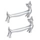 thumbnail image 3 of Chopsticks Rest Holder Alloy Chopsticks Holders Dining Table Tableware Storage Silver Cat Shape 2Pack, 3 of 4