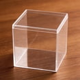 thumbnail image 3 of Acrylic Plastic Square Storage Cube with Lid, Acrylic Boxes, Square Display Boxes and Organizer Containers for Candy, Pills, Tiny Jewelry, Gifts, 3 of 5
