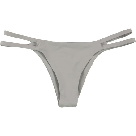 Tavik Womens Vine Side Strap Bikini Swim Bottom, Grey, X-Small