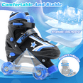 thumbnail image 4 of JZY Ultimate Fun with Light-Up Wheels Roller Skates For Ages 5-8 and 8-12, Adjustable for Kids, Youth & Women, 4 of 6