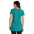 thumbnail image 5 of Inkmeso Womens Short Sleeve Button Tunic Top Cotton Tee Long Length Tshirt For Leggings, 5 of 8