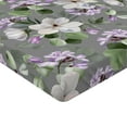 thumbnail image 4 of Ambesonne Floral Fitted Sheet, Botanical Garden Eucalyptus, Full Size, Lilac and Dark Sea Green, 4 of 5