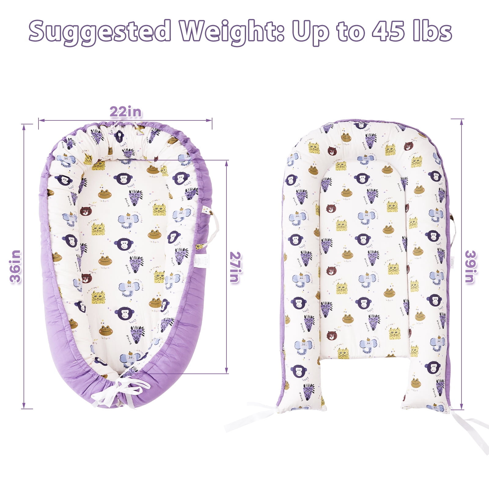 Dog Bed and Cat Bed - 100% Cotton with Foam Pet Bed for Small and Large Dogs