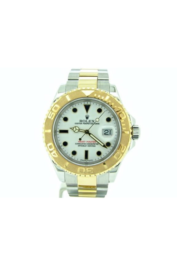 Pre-Owned Pre Owned Mens Rolex 18K Two-Tone Yacht-Master White 16623