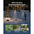 thumbnail image 5 of KFFKFF Outdoor Power Stake with 50FT Extension Cord, Weather-Resistant Power Strip with Cover, Remote-Controlled Light Timer, 6 Outlets, 1875W/15A, Ideal for Holiday Decorations and Garden Use, 5 of 9