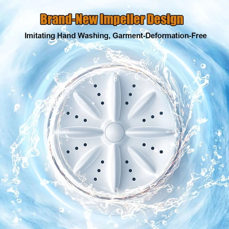 Travel Washer Rechargeable 4000mAh Battery Washer Underwear Cleaner For Underwear Camping Apartment Space Saving