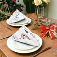 thumbnail image 3 of Cloth Napkins 6PCS Watercolor Rainbow Dinner Table Napkin Decorative for Family Party Restaurant Wedding Use 20 Inch Washcloth Gift, 3 of 7
