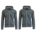 thumbnail image 2 of 2 Pack Men's Fleece Zip-Up Hoodie, 2 of 19