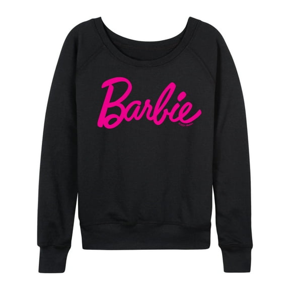 Barbie - Classic Logo - Women's Lightweight French Terry Long Sleeve Shirt
