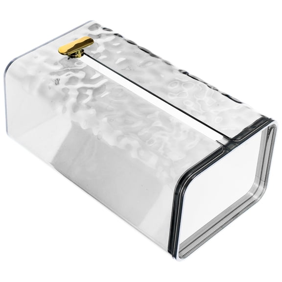 FENGGUIQU Easy Install Transparent Wall Tissue Box Organizer for Bathroom and Kitchen