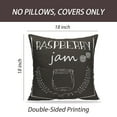 thumbnail image 2 of LALILO Throw Pillow Covers Chalkboard With Cartoon Jar Natural Jam Cushion Cover 18" x 18", 2967 Pack, 2 of 6