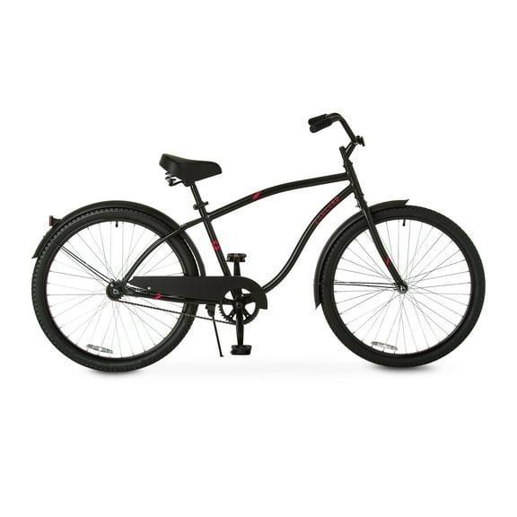 Concord 26" Pacifica Cruiser Bicycle, Fits Riders 5'2" - 5'10" , Adult, Unisex, Matte Black