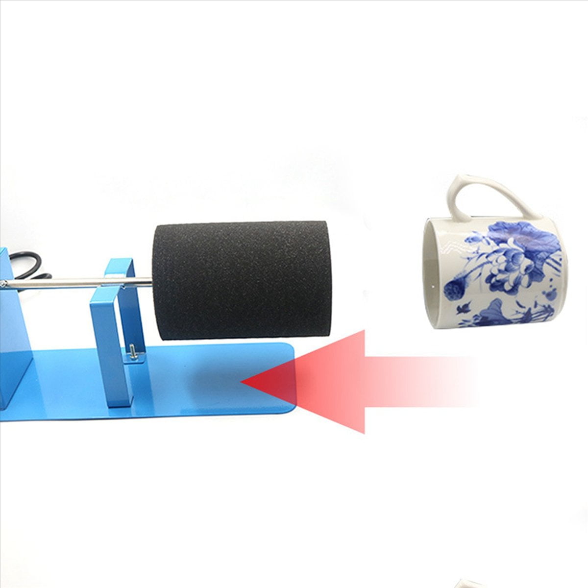 2X Cup Turner for Crafts Tumbler Spinner Kit Cup Rotator Tool for DIY Epoxy Crafts with Motor Cup Turning Device US Plug,2 set x Cup Turner,Blue