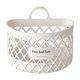 thumbnail image 2 of Free And Effortless Plastic Hanging Storage Basket Hollow Out Desktop Organizer With Handle For Bathroom Kitchen Bedroom Desk, 2 of 8