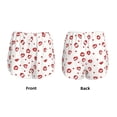 thumbnail image 3 of Balery Lips Kiss Pantalones cortos deportivos para mujer con forro y dos bolsillos, elásticos, para entrenamiento, gimnasio, yoga-X-Large, 3 of 7